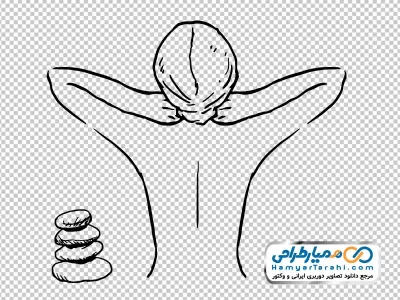 عکس سیاه و سفید ماساژ بدن
