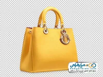 دانلود عکس با کیفیت کیف زنانه زرد