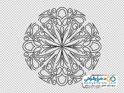 دانلود تصویر با کیفیت طرح رنگ آمیزی اسلیمی دایره ای