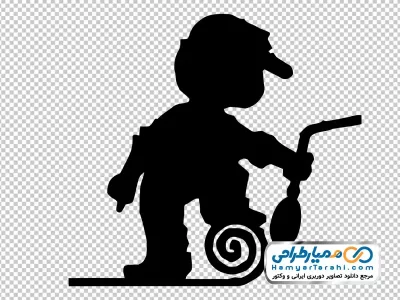 تصویر وکتوری کارگر ایزوگام