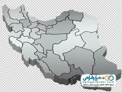 دوربری تصویر نقشه ایران