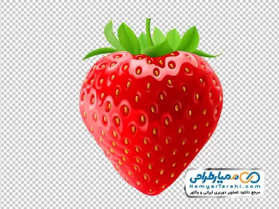 عکس با کیفیت توت فرنگی با فرمت png