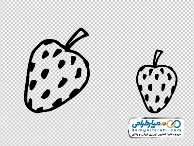 آیکون توت فرنگی با فرمت png
