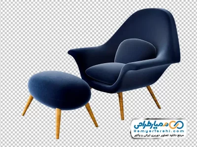 دانلود عکس وکتوری مبل یکنفره پایه دار