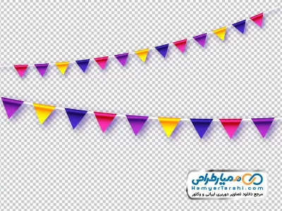 دانلود تصویر png ریسه کاغذ رنگی
