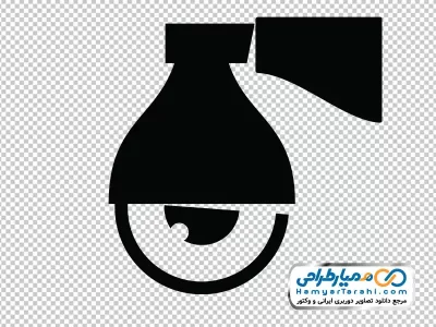 آیکون دوربین مداربسته سقفی با فرمت png