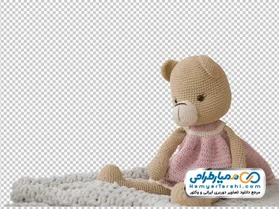 دانلود تصویر با کیفیت عروسک خرسی کاموایی