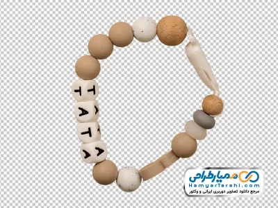 دانلود تصویر png دستبند چوبی بچگانه