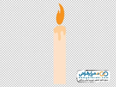 دانلود تصویر وکتوری با کیفیت شمع روشن