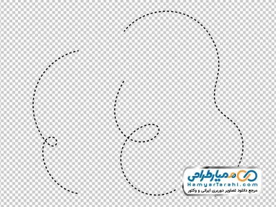 تصویر خطوط نقطه چین با فرمت png