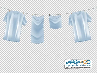 دانلود عکس وکتوری لباس روی بند رخت