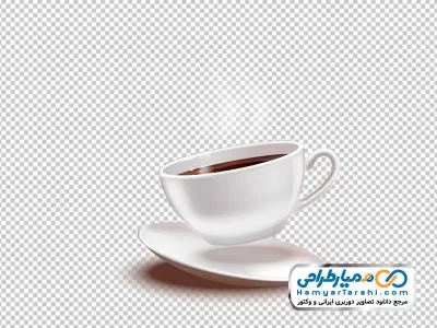 تصویر با کیفیت فنجان قهوه با بخار