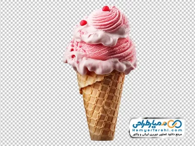 دانلود تصویر بستنی قیفی با فرمت png