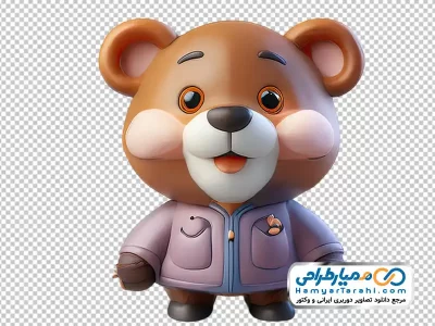 عکس کارتونی خرس با فرمت png