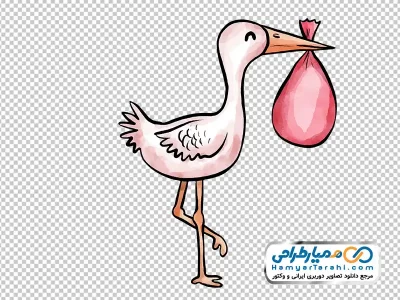 تصویر وکتوری لک لک با کیسه با فرمت png