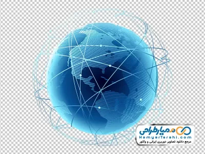 دانلود تصویر وکتوری کره زمین با فرمت png