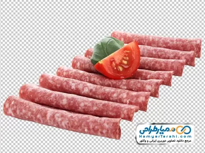 دانلود تصویر با کیفیت ژامبون با گوجه