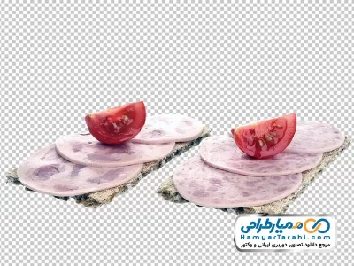 دانلود تصویر png کالباس و گوجه