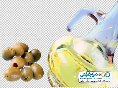دانلود تصویر با کیفیت روغن با دانه های زیتون