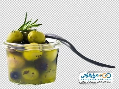 دانلود تصویر با کیفیت ظرف زیتون