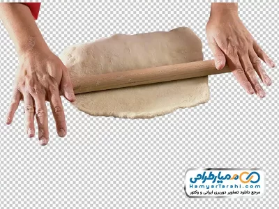 تصویر png خمیر پهن کردن
