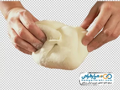 تصویر با کیفیت خمیر پهن کردن