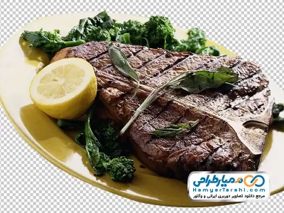 تصویر png بشقاب استیک