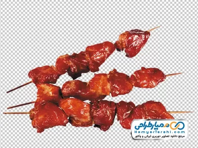 دانلود تصویر png گوشت کبابی در سیخ چوبی