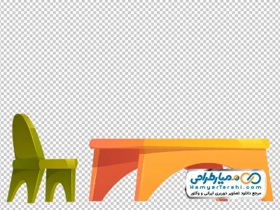 عکس وکتوری میز و صندلی کودک با فرمت png