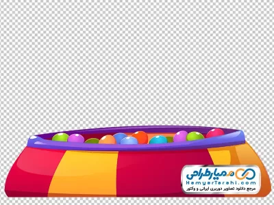 تصویر وکتوری استخر توپ با فرمت png