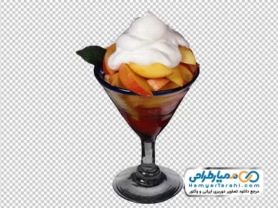 دانلود تصویر با کیفیت سالاد میوه بستنی