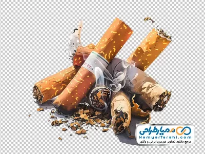 دانلود تصویر وکتوری سیگار های له شده