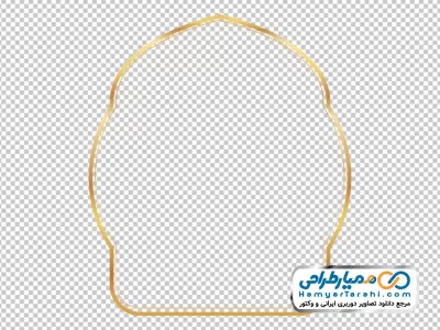 عکس کادر متن و عنوان با حاشیه طلایی