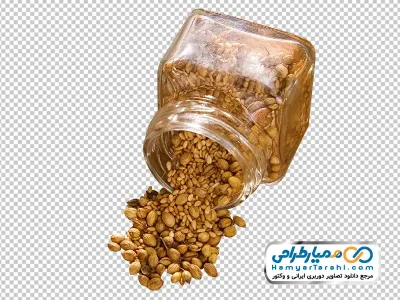 دانلود تصویر با کیفیت دانه های گیاهی داخل شیشه