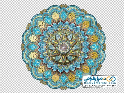 تصویر با کیفیت نقش شمسه با فرمت png