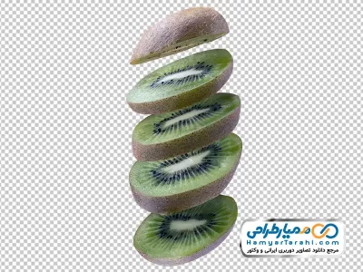 دانلود تصویر با کیفیت کیوی برش خورده