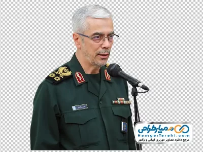 دانلود عکس با کیفیت سرلشکر محمد باقری در حال سخنرانی