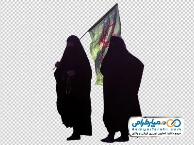 دانلود تصویر دوربری خانم ها در پیاده روی اربعین