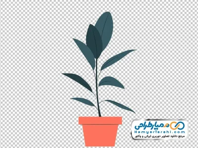 دانلود عکس وکتوری گلدان آپارتمانی