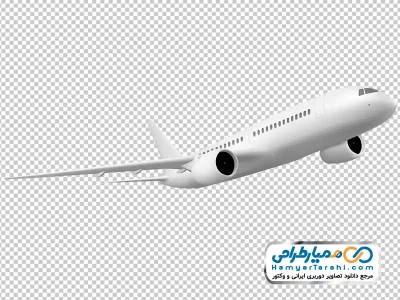 تصویر وکتوری هواپیما در حال صعود با فرمت png