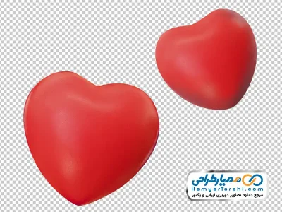 عکس وکتوری قلب های قرمز با فرمت png