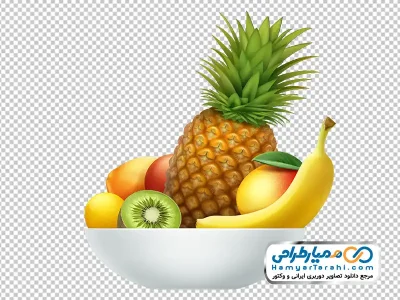 تصویر وکتوری ظرف میوه