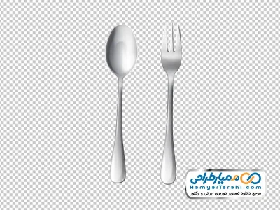 تصویر وکتوری قاشق و چنگال با فرمت png