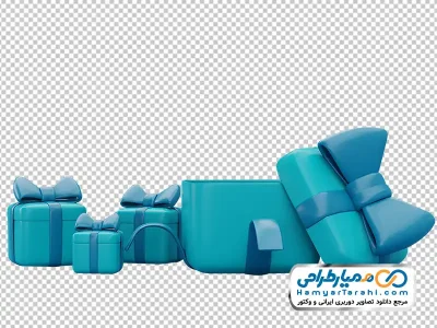 عکس وکتوری جعبه های کادویی آبی