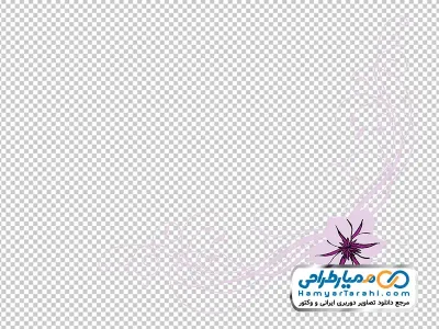 عکس png حاشیه گل بنفش