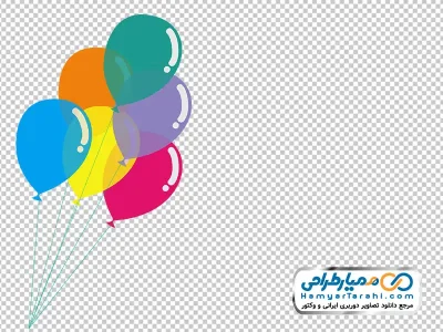 دانلود عکس وکتوری بادکنک های رنگی