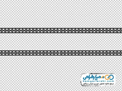 تصویر png پترن خطی با نقوش مربعی