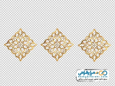 عکس وکتوری تذهیب طرح شمسه با فرمت png