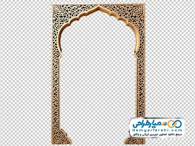 تصویر با کیفیت قاب با سبک هنر اسلامی