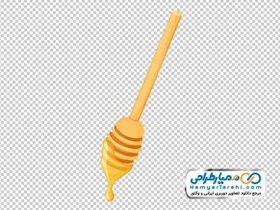تصویر وکتوری قاشق عسل خوری